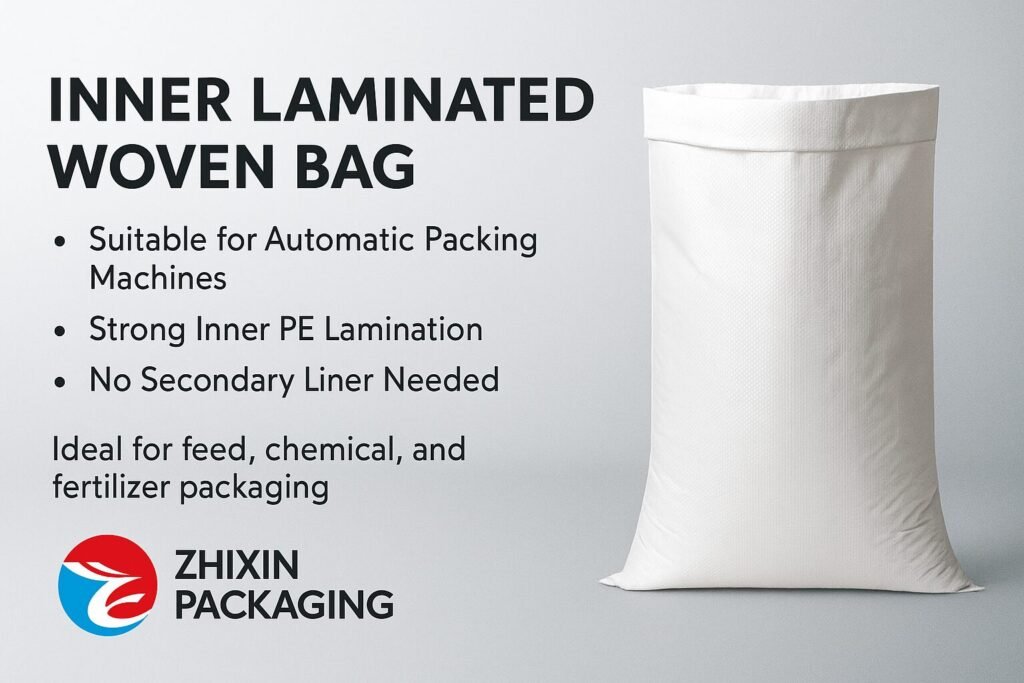 PP Woven Bag with Inner PE Lamination