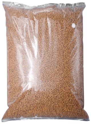 Transparent PA/EVOH/PE food packaging bag for pet feed or grains