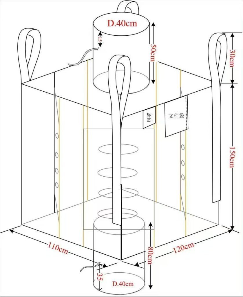 FIBC design drawing