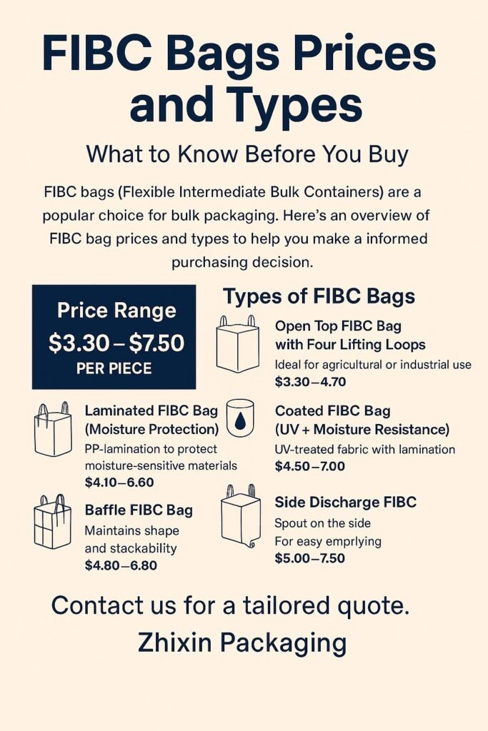 FIBC Bags Prices and Types