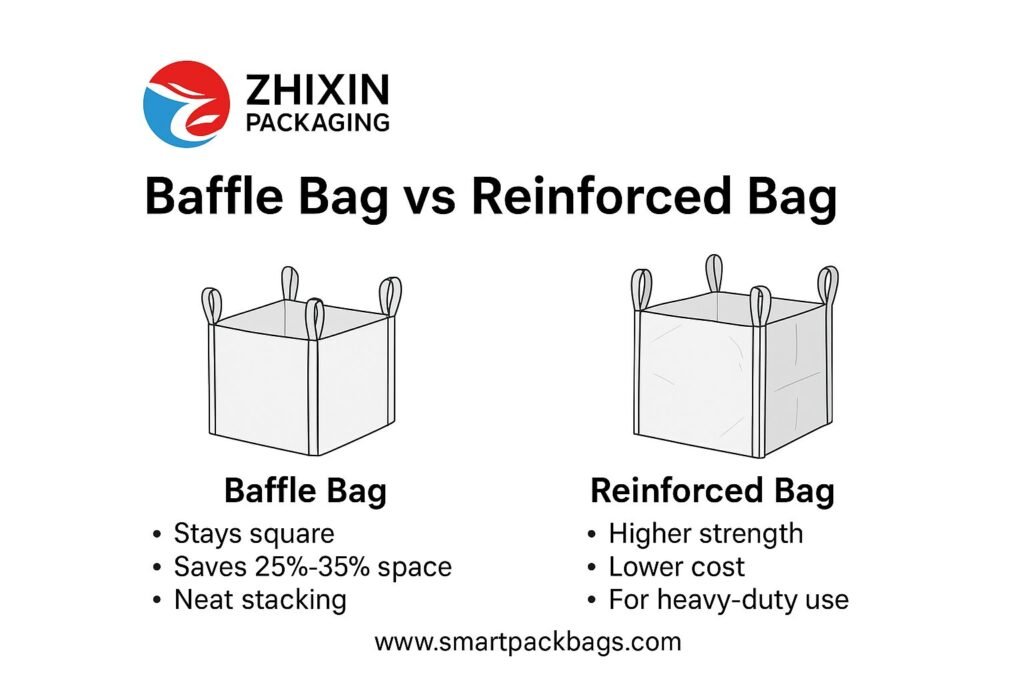 FIBC Baffle Bags and Reinforced (Lift Belt) FIBC Bags